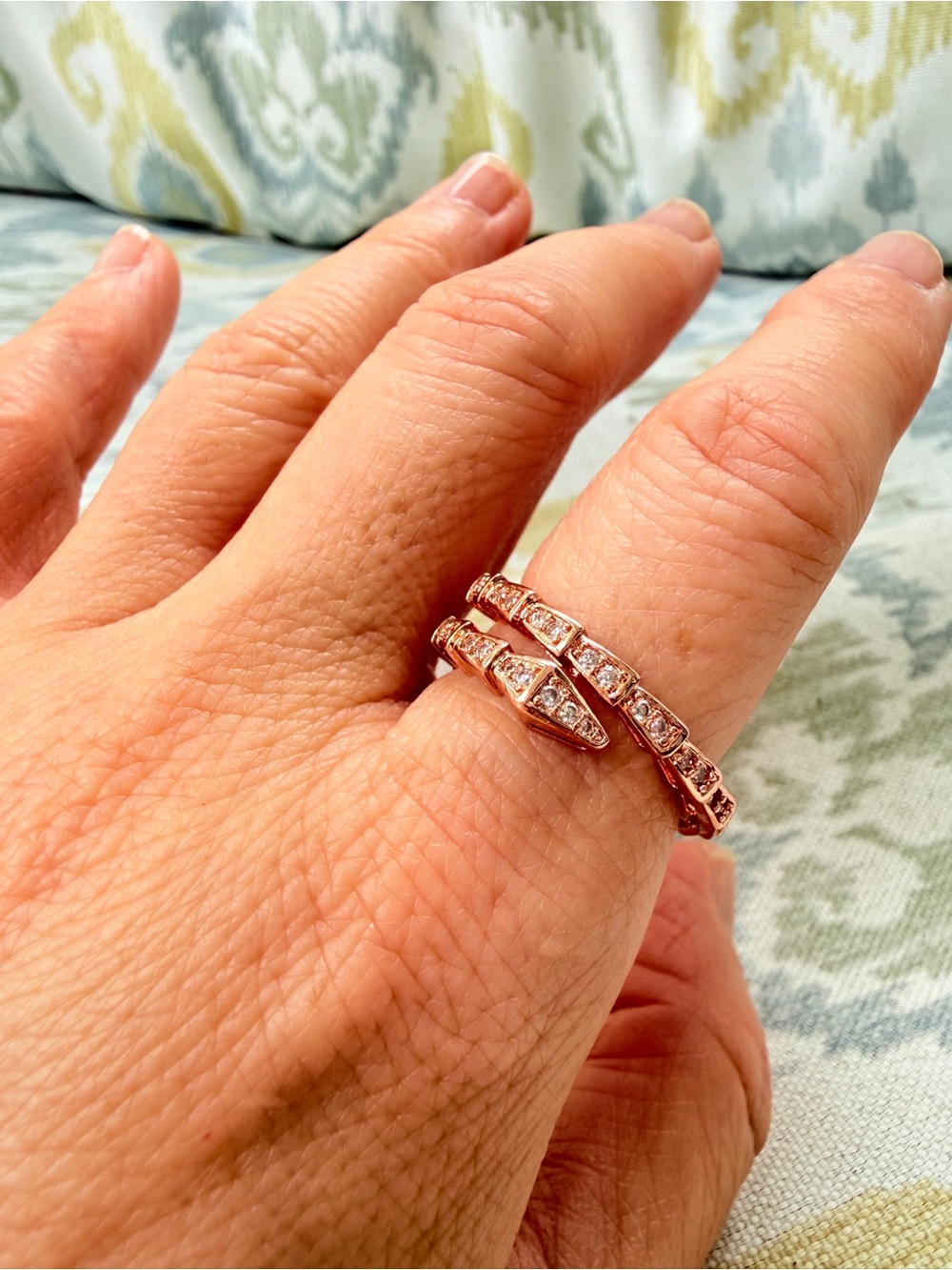 Rose Gold snake Wrap Ring